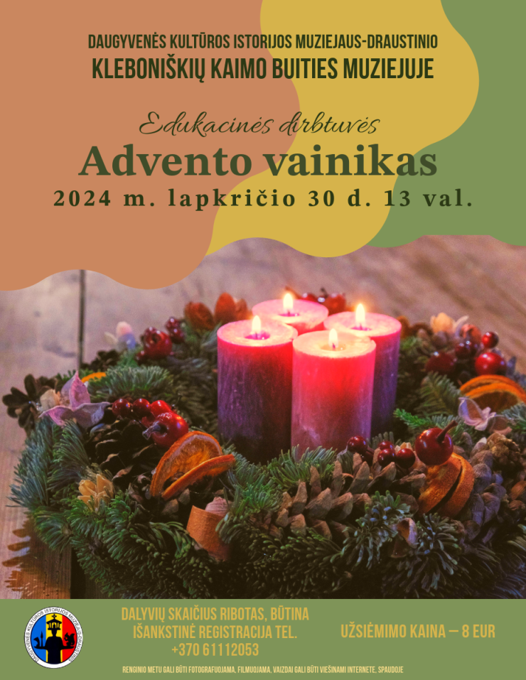 Edukacinės dirbtuvės „Advento vainikas“