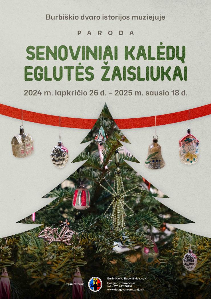 Paroda „Senoviniai Kalėdų eglutės žaisliukai“